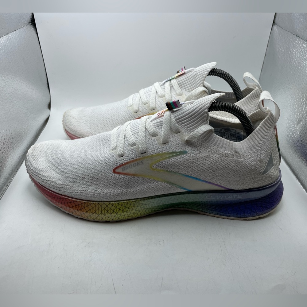 Brooks Women's White and Rainbow Running Shoes